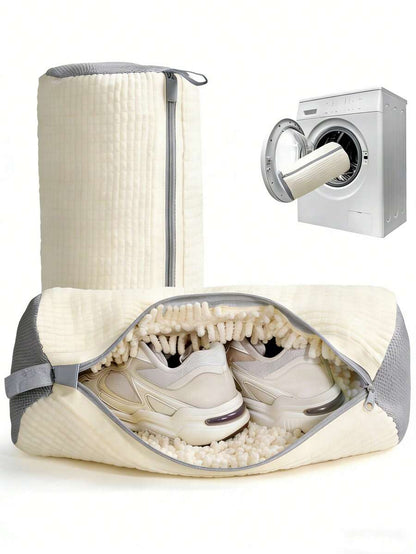 360° Shoe Cleaning Bag, Machine Washable, A Must-Have For Lazy People, Supports Hanging Drying, Suitable For All Types Of Shoes