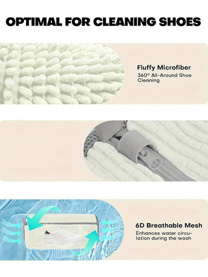 360° Shoe Cleaning Bag, Machine Washable, A Must-Have For Lazy People, Supports Hanging Drying, Suitable For All Types Of Shoes