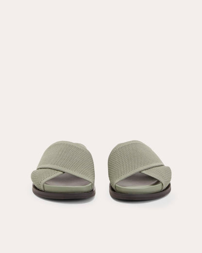 The ReKnit Form Crossover Sandal | Seagrass